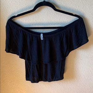 Off the shoulder ruffle top